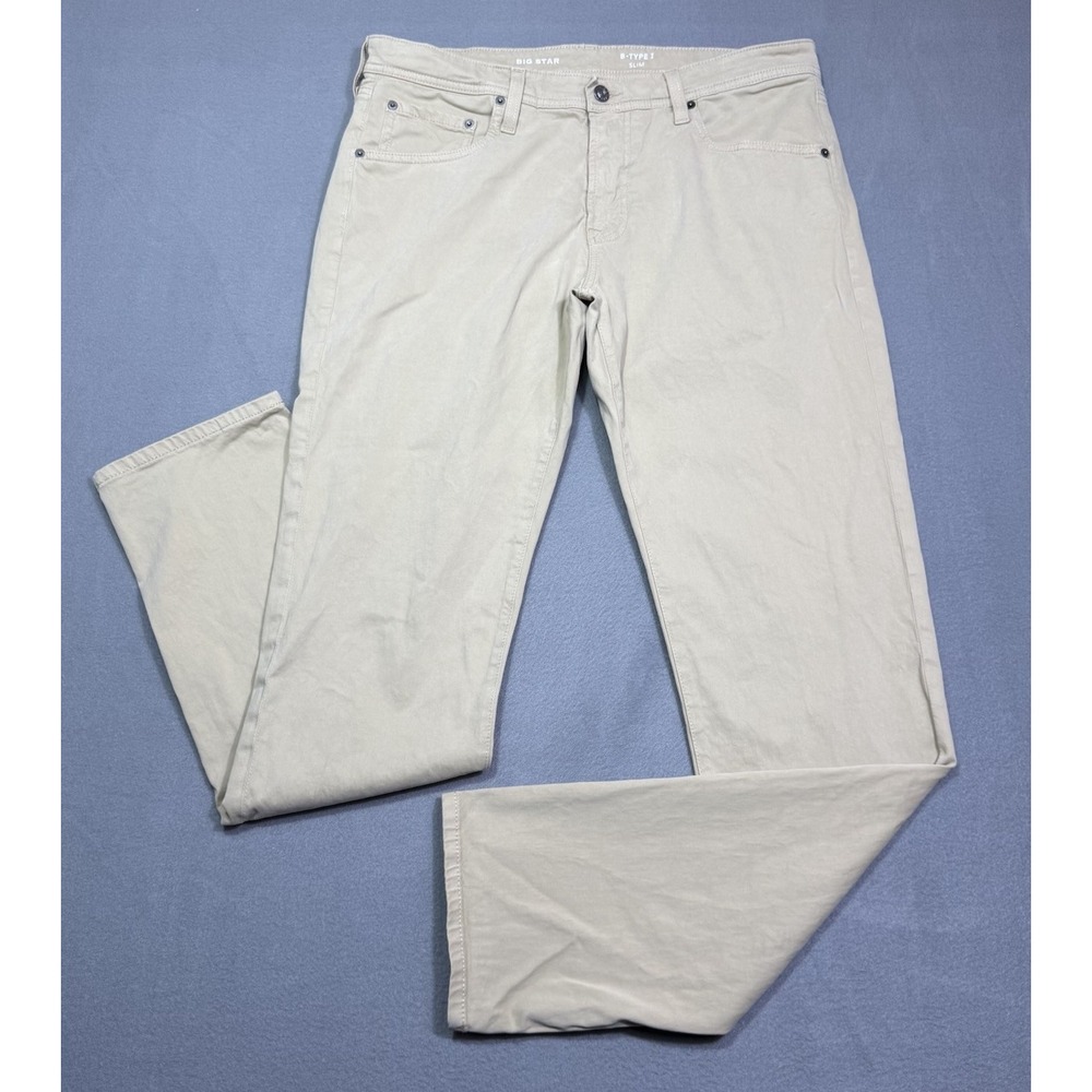 Big Star Jeans Mens 35x34 B-Type I Slim Stretch Denim Slim Tapered Normcore